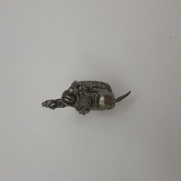 Vintage Pewter Mini Cowboy on Horse 2.5" X 3" - Picture 5 of 7